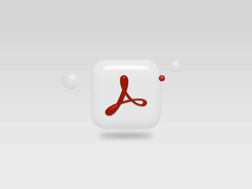 a white square with a red letter on it