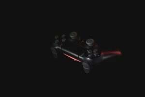 black sony ps 4 game controller