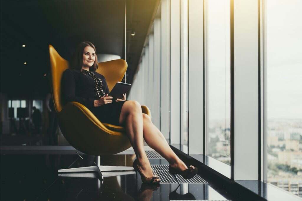 A plus-size woman entrepreneur