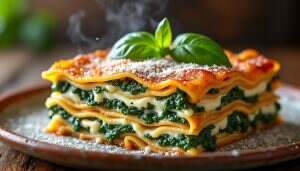 découvrez notre recette de lasagnes savoureuses à la ricotta et aux épinards, un plat réconfortant alliant crémeux et légumes frais. parfait pour un dîner en famille, ces lasagnes vous séduiront par leur goût délicat et leur texture fondante.