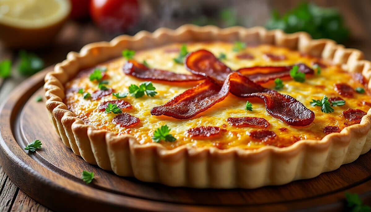 découvrez notre recette facile et savoureuse pour préparer une délicieuse quiche lorraine maison ! éveillez vos papilles avec cette spécialité française qui marie le bacon, la crème et le fromage dans une pâte croustillante. idéale pour un repas en famille ou entre amis, cette quiche saura séduire tous les gourmands.