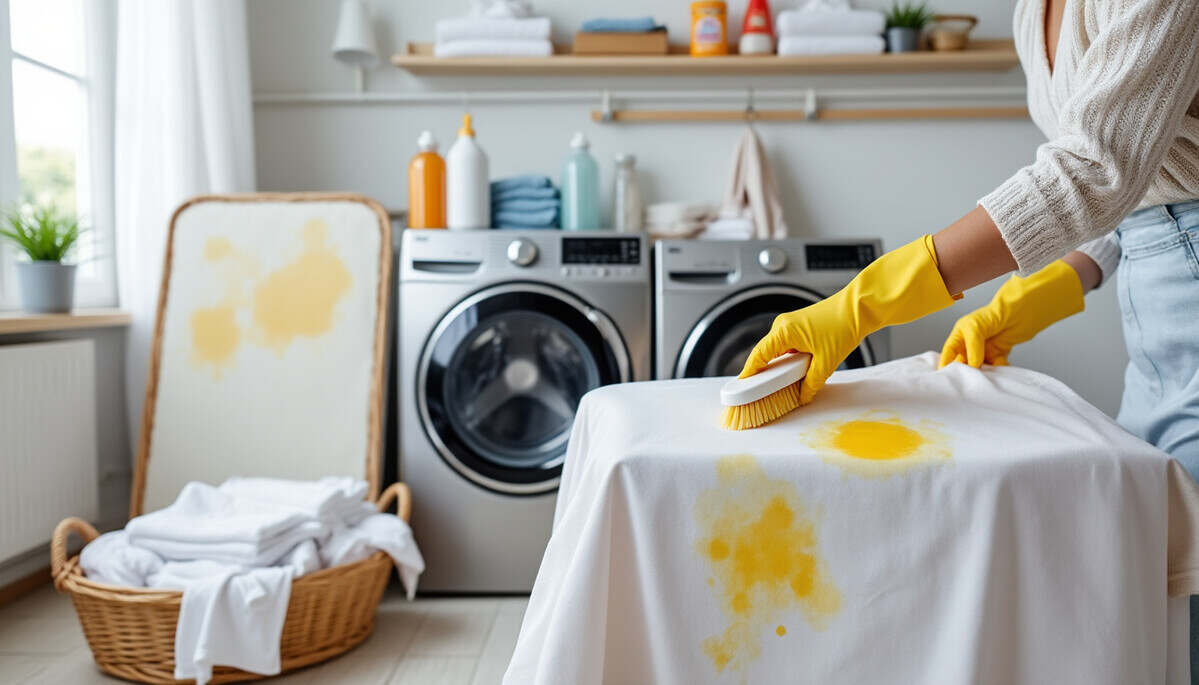 découvrez une astuce incontournable pour éliminer les taches jaunes tenaces sur le linge blanc et les matelas. ne laissez plus ces marques gâcher votre linge et redonnez-lui son éclat d'origine grâce à nos conseils efficaces et faciles à appliquer.