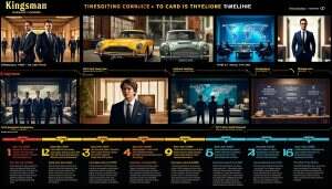 découvrez la chronologie captivante de l'univers cinématographique kingsman, où espionnage, action et élégance se rencontrent. plongez dans l'évolution des films, des personnages emblématiques et des intrigues palpitantes qui font de cette saga une référence incontournable du cinéma moderne.