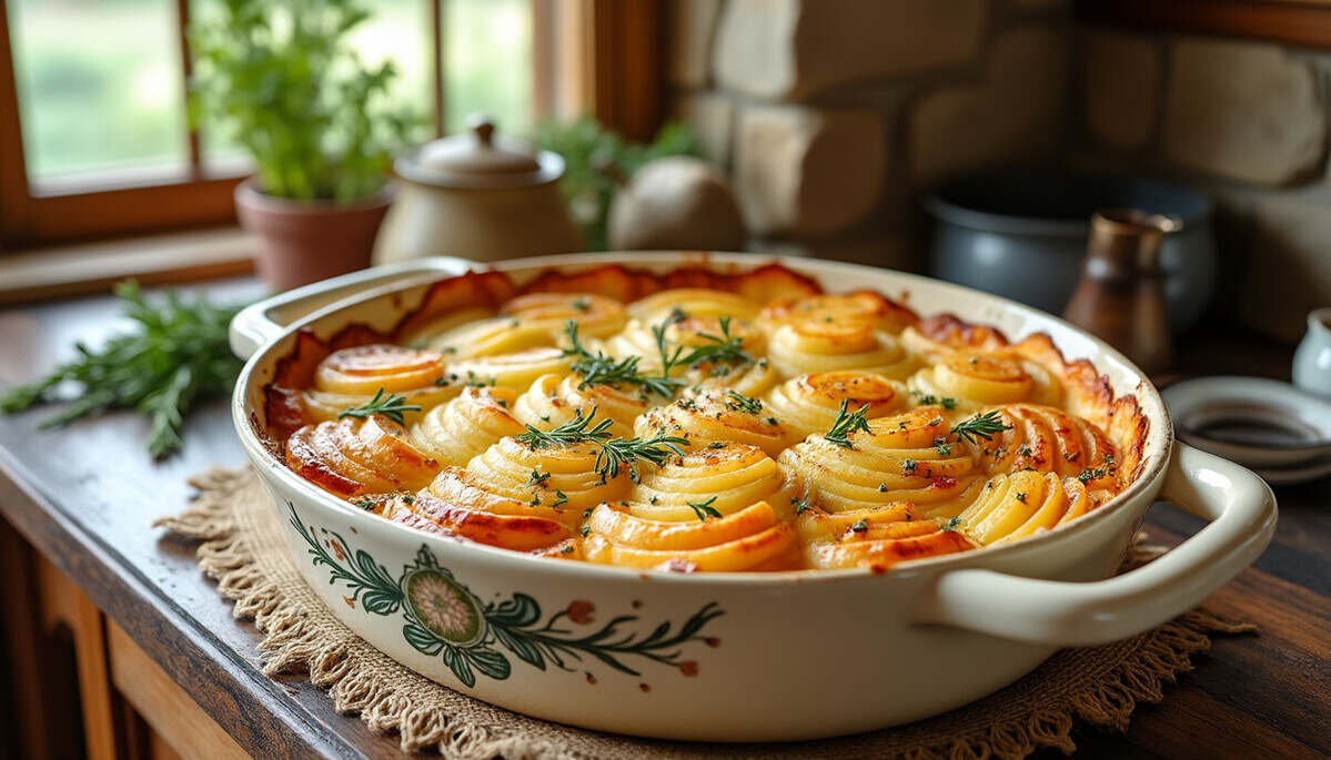 découvrez les délices crémeux du gratin dauphinois, une recette emblématique qui vous transporte en terre de provence. savourez la richesse des pommes de terre fondantes, nappées d'une onctueuse crème et parfumées à l'ail et à la muscade, pour un voyage culinaire inoubliable. parfait pour régaler vos convives et réchauffer vos soirées.