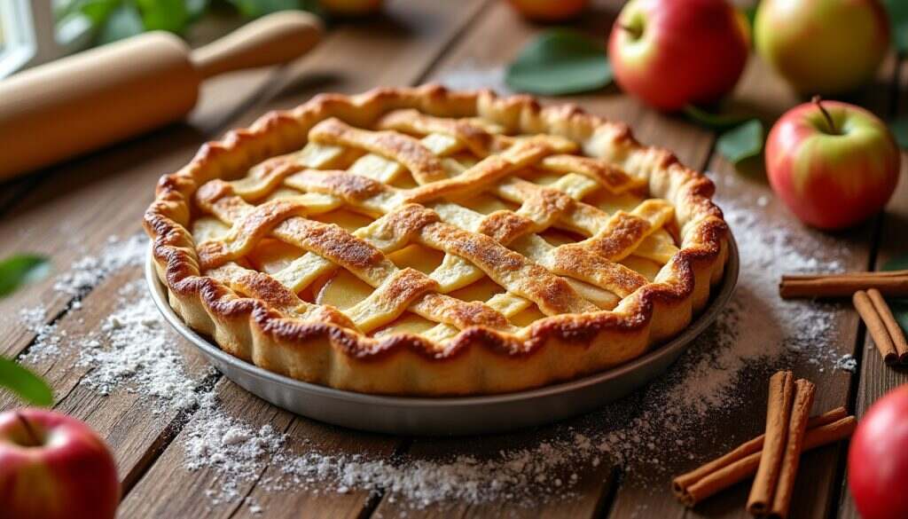 découvrez notre recette familiale de tarte aux pommes, un véritable délice sucré qui ravira petits et grands. suivez nos astuces gourmandes pour réaliser une tarte à la fois moelleuse et savoureuse, parfaite pour les occasions spéciales ou un simple goûter en famille.