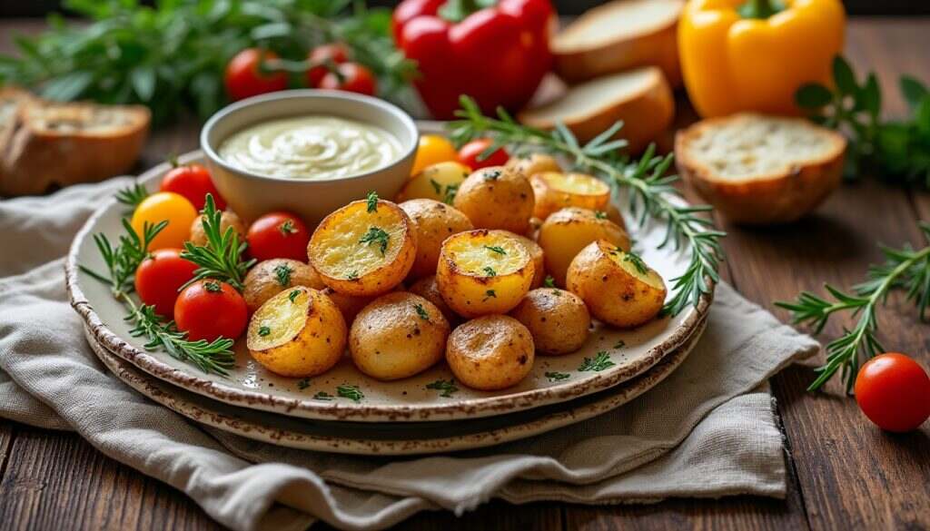 découvrez notre recette facile de pommes de terre rôties au four, croustillantes à l'extérieur et fondantes à l'intérieur. suivez nos astuces pour les parfumer à la perfection et régaler vos convives avec ce plat savoureux, idéal pour accompagner vos repas.