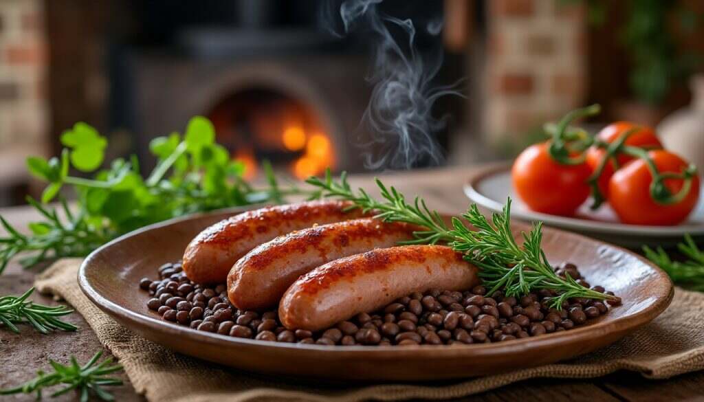 découvrez notre recette de délicieuses saucisses, parfaitement accompagnées de lentilles savoureuses. un plat réconfortant et gourmand, idéal pour un repas en famille ou entre amis.