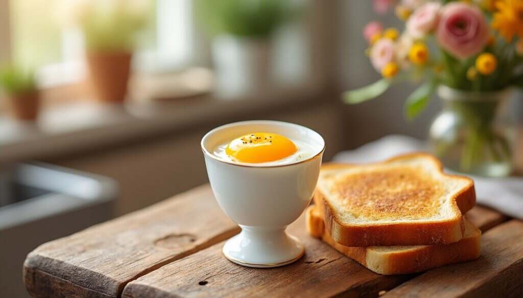 découvrez notre recette simple et délicieuse d'œufs à la coque, parfaite pour un petit-déjeuner savoureux et réconfortant. savourez la douceur des jaunes d'œufs coulant accompagnés de mouillettes crunchy pour commencer votre journée en beauté.