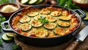 découvrez notre recette de gratin express de courgettes, savoureuse et rapide à préparer. idéale pour un repas en famille ou entre amis, cette délicieuse préparation met en avant la courgette tout en nécessitant peu de temps de cuisson. parfaite pour régaler vos convives en un clin d'œil !