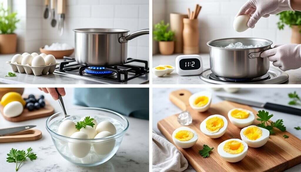 découvrez notre guide étape par étape pour préparer des œufs durs parfaits. apprenez les astuces essentielles pour obtenir une cuisson optimale, une texture idéale et un pelage facile, afin de savourer des œufs durs délicieux à chaque fois.