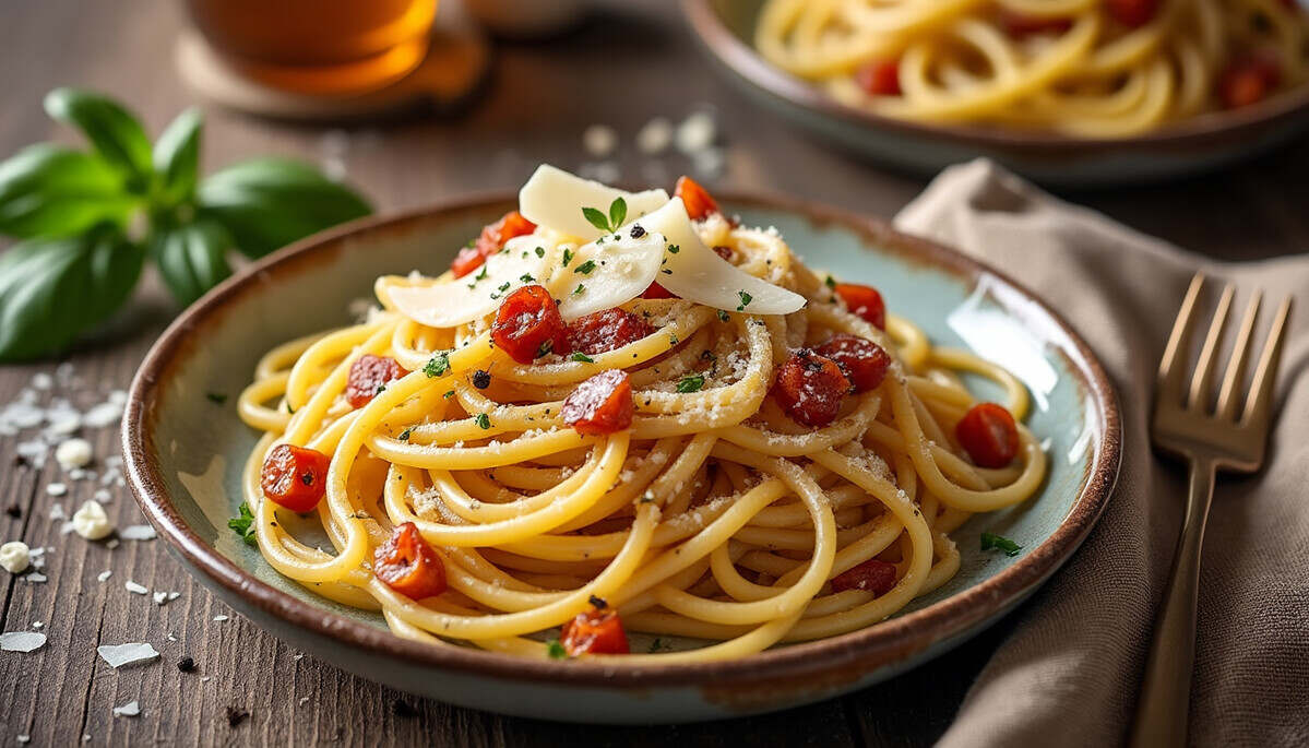 découvrez la véritable recette de la carbonara, une délicieuse aventure culinaire au cœur de l'italie. apprenez les secrets de ce plat emblématique et savourez l'authenticité des saveurs italiennes.