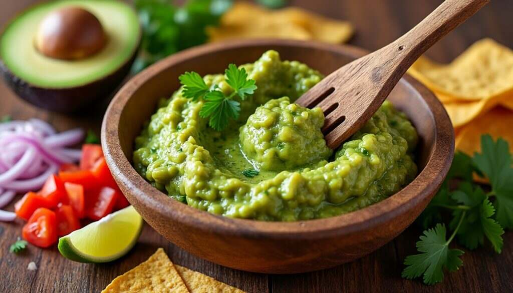 découvrez notre recette de guacamole simplifiée, un délice crémeux et savoureux à préparer en un rien de temps. idéale pour vos apéritifs, en un tour de main, réalisez ce classique de la cuisine mexicaine et régalez vos invités !