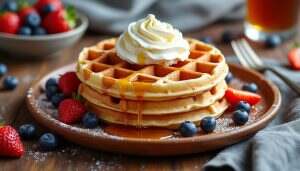 découvrez notre recette simple de gaufres légères et savoureuses, idéale pour un petit-déjeuner gourmand ou un goûter réconfortant. avec des ingrédients faciles à trouver, régalez-vous avec des gaufres croustillantes à l'extérieur et moelleuses à l'intérieur. une délicieuse façon de ravir vos papilles !