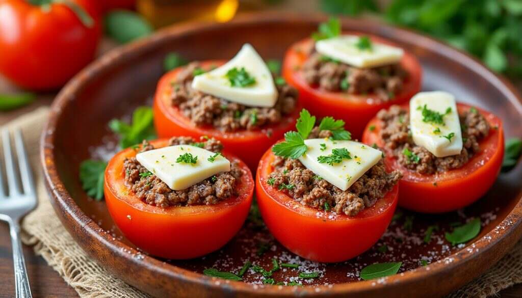 découvrez notre recette simple de tomates farcies, un plat savoureux et facile à réaliser qui ravira vos papilles. idéal pour un repas en famille ou entre amis, ce délice est à portée de main et mettra en valeur les saveurs estivales.