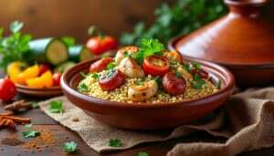 découvrez notre recette simplifiée de couscous au poulet et merguez, un plat savoureux et réconfortant qui ravira vos convives. suivez nos étapes faciles pour préparer ce délice en un rien de temps et profitez d'un repas convivial en famille ou entre amis.