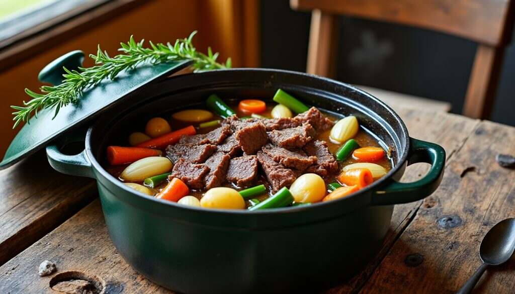 découvrez notre recette simplifiée du pot-au-feu, un plat réconfortant à réaliser facilement. apprenez à préparer ce classique de la cuisine française, idéal pour réchauffer vos soirées d'hiver, avec des ingrédients simples et des étapes claires.