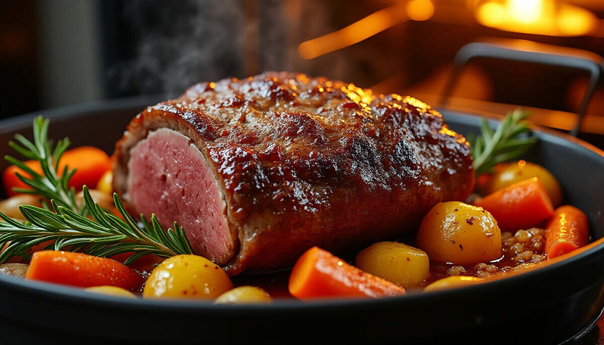 découvrez notre recette facile et délicieuse de rôti de bœuf au four. parfait pour un repas en famille ou entre amis, ce plat savoureux saura ravir vos papilles avec des ingrédients simples et des étapes claires. faites plaisir à vos convives avec ce classique de la cuisine qui allie tendreté et goût!