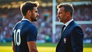 découvrez les éclaircissements de matthieu jalibert et fabien galthié sur leurs tensions au sein du xv de france. cette vidéo exclusive dévoile une discussion révélatrice entre les deux personnalités du rugby français, offrant un aperçu des enjeux et des dynamiques de l'équipe. ne manquez pas cette analyse captivante de leur relation!