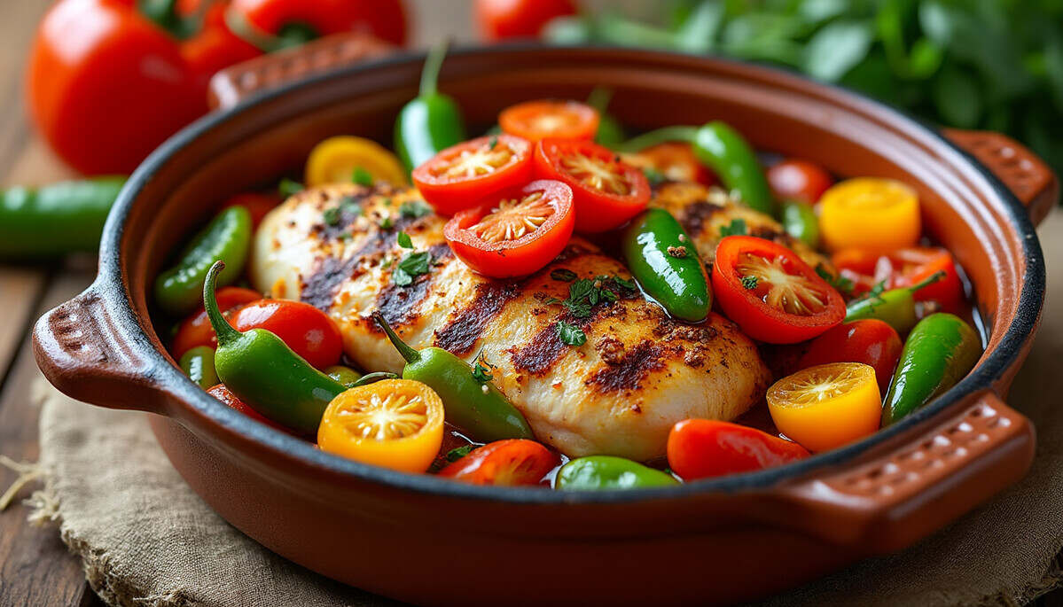 plongez dans les saveurs du sud-ouest avec notre recette authentique du poulet basquaise. découvrez les ingrédients locaux et les astuces de préparation pour régaler vos proches avec ce plat emblématique qui allie tradition et gourmandise.