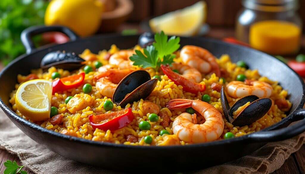 Recette Paëlla aux fruits de mer, chorizo et poulet façon Patou découvrez notre savoureuse paëlla aux fruits de mer, chorizo et poulet façon patou. un plat riche en couleurs et en saveurs, parfait pour vos repas en famille ou entre amis. facile à préparer, cette recette célèbre les saveurs méditerranéennes et ravira les amateurs de cuisine authentique!