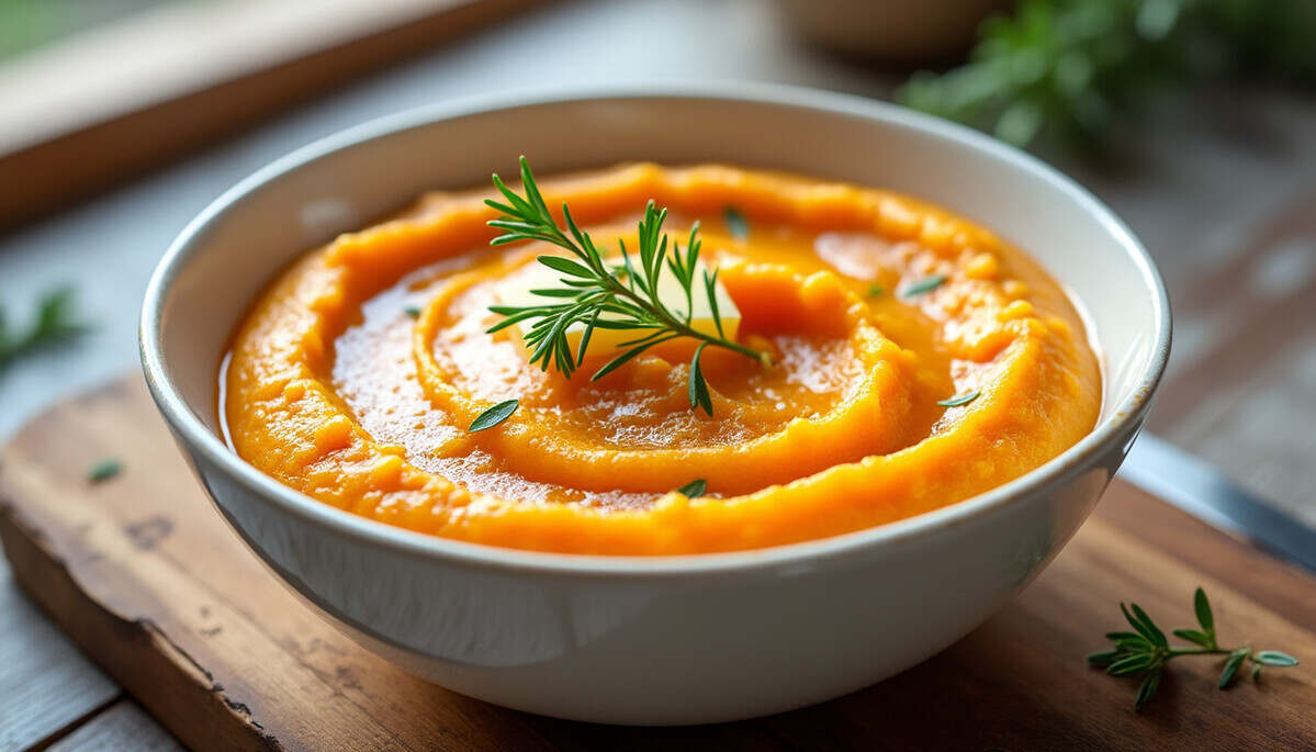 découvrez notre délicieuse purée de patates douces, un plat réconfortant et nutritif. parfaite pour réchauffer vos soirées, elle allie saveurs tendres et bienfaits santé. essayez cette recette gourmande qui ravira petits et grands!