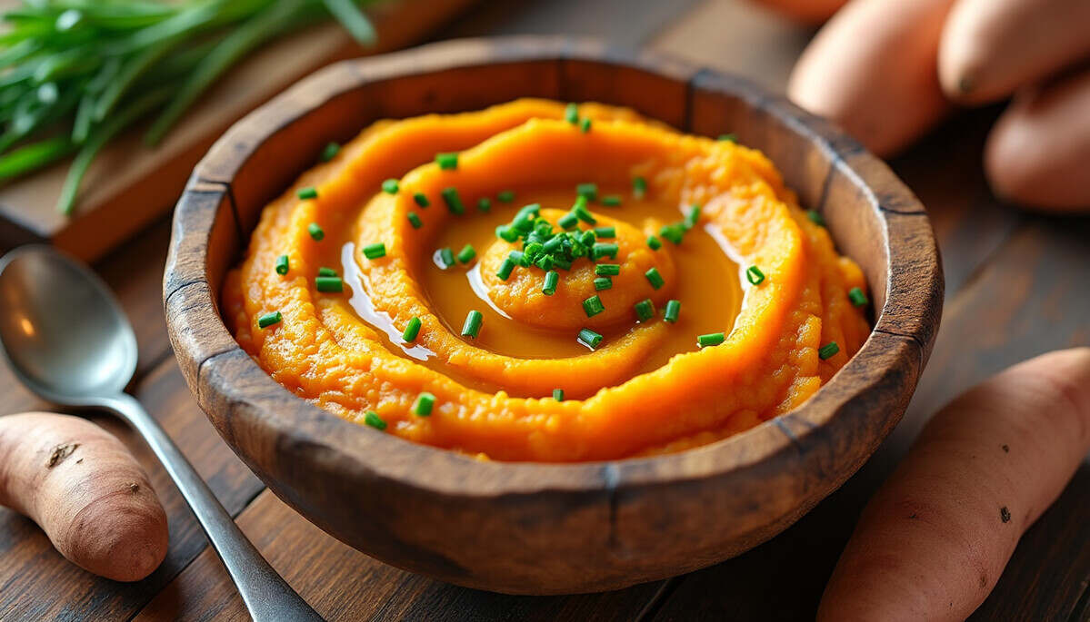 découvrez notre délicieuse purée de patates douces, un plat réconfortant et nutritif qui ravira vos papilles. parfaite pour accompagner vos repas, cette recette facile à réaliser allie saveurs et bienfaits pour une expérience culinaire inoubliable.