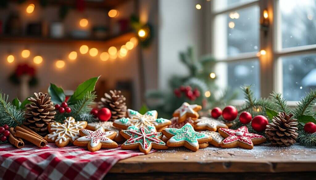 découvrez nos délicieuses douceurs festives avec des biscuits de noël faits maison, alliant saveurs traditionnelles et créativité. célébrez la magie des fêtes en régalant vos proches avec ces douceurs irrésistibles qui éveilleront les souvenirs d'enfance.