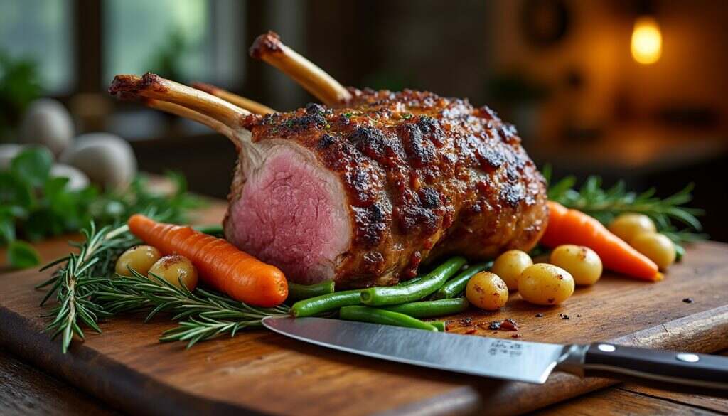 Gigot d’agneau : la recette classique intemporelle découvrez notre recette classique intemporelle du gigot d'agneau, un plat savoureux qui ravira vos convives. suivez nos conseils pour un cuisson parfaite et des astuces d'accompagnement pour célébrer chaque occasion avec élégance.