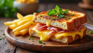 découvrez le croque-monsieur, un incontournable de la gastronomie française. savourez ce mélange croustillant de pain doré, de fromage fondu et de jambon, parfait pour un repas gourmand ou un snack réconfortant. laissez-vous séduire par cette recette traditionnelle qui ravira vos papilles !