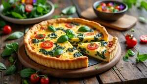 découvrez notre recette de quiche délicieuse sans croûte, alliant simplicité et saveurs irrésistibles. parfaite pour un déjeuner rapide ou un dîner léger, elle ravira vos papilles et celles de vos invités. facile à préparer, cette quiche est idéale pour toutes les occasions !