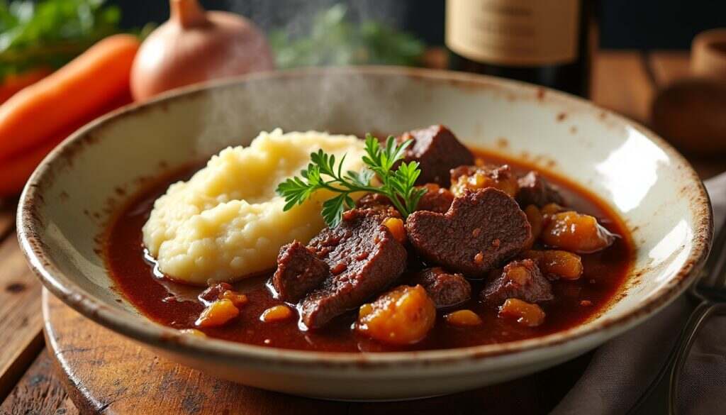 découvrez notre recette de boeuf bourguignon express, un plat savoureux préparé en un temps record. régalez vos papilles avec ce classique de la cuisine française, associé à des ingrédients simples et une cuisson rapide. parfait pour un dîner en semaine !