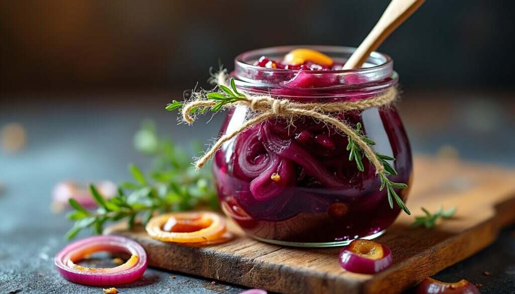 découvrez notre recette facile et rapide de confit d'oignons express. idéal pour rehausser vos plats, ce délice sucré-salé ajoutera une touche savoureuse à vos apéros et recettes maison. parfait pour les gourmands pressés!