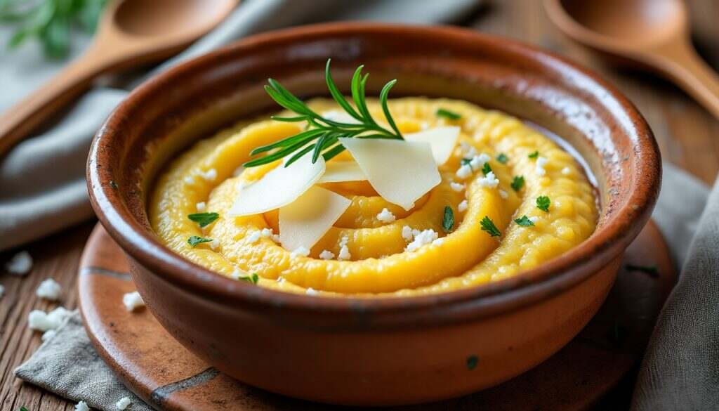 découvrez notre recette de polenta crémeuse, un plat réconfortant et savoureux qui réchauffe le cœur. facile à préparer, elle se marie parfaitement avec vos ingrédients préférés pour un repas gourmand et réconfortant.
