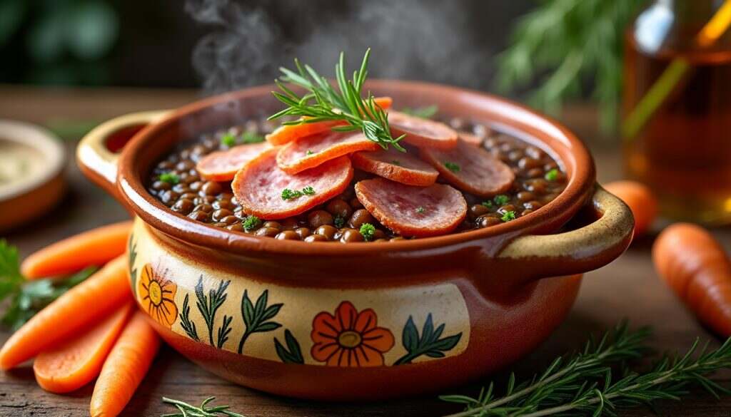découvrez notre délicieuse recette de petit salé aux lentilles, un plat réconfortant et savoureux qui ravira vos papilles. idéal pour un repas en famille ou entre amis, ce mets réchauffera vos soirées d'hiver avec son mélange parfait de saveurs.