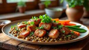 découvrez notre délicieuse recette de petit salé aux lentilles, un plat réconfortant et savoureux qui ravira vos papilles. parfait pour les repas en famille, ce mélange harmonieux de viande et de lentilles vous apportera chaleur et plaisir à chaque bouchée.