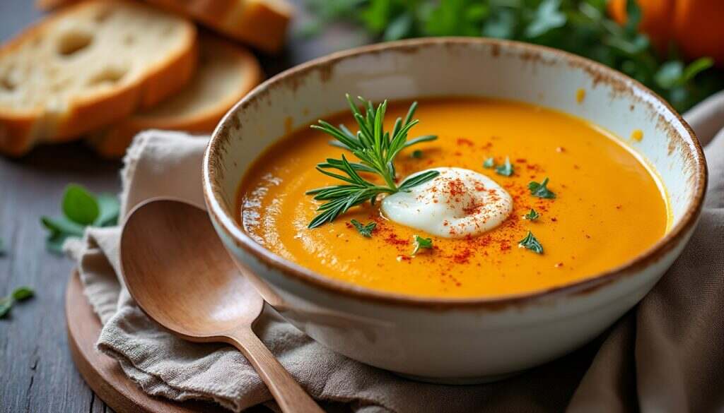 découvrez notre recette de soupe crémeuse au potimarron et pommes de terre, un plat réconfortant alliant douceur et saveurs automnales. parfaite pour les soirées fraîches, cette soupe onctueuse ravira vos papilles et enrichira vos repas. à déguster chaude pour un moment de convivialité.