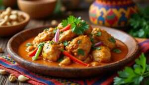 découvrez le mafé au poulet, un plat emblématique du sénégal qui allie saveurs et traditions. laissez-vous séduire par cette recette savoureuse et réconfortante qui vous transportera au cœur de la gastronomie sénégalaise. un véritable voyage culinaire à ne pas manquer!