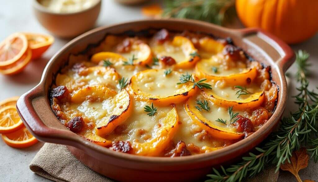 découvrez notre savoureuse recette de gratin de potimarron, un plat réconfortant idéal pour réchauffer vos soirées. facilitez vos repas d'automne avec ce délice crémeux et plein de saveurs.