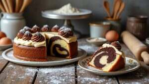 redécouvrez le gâteau marbré de grand-mère, une délicieuse recette classique qui ravira vos papilles. facile à préparer, ce dessert allie la douceur du chocolat et la légèreté de la vanille pour un moment de gourmandise inoubliable en famille ou entre amis.