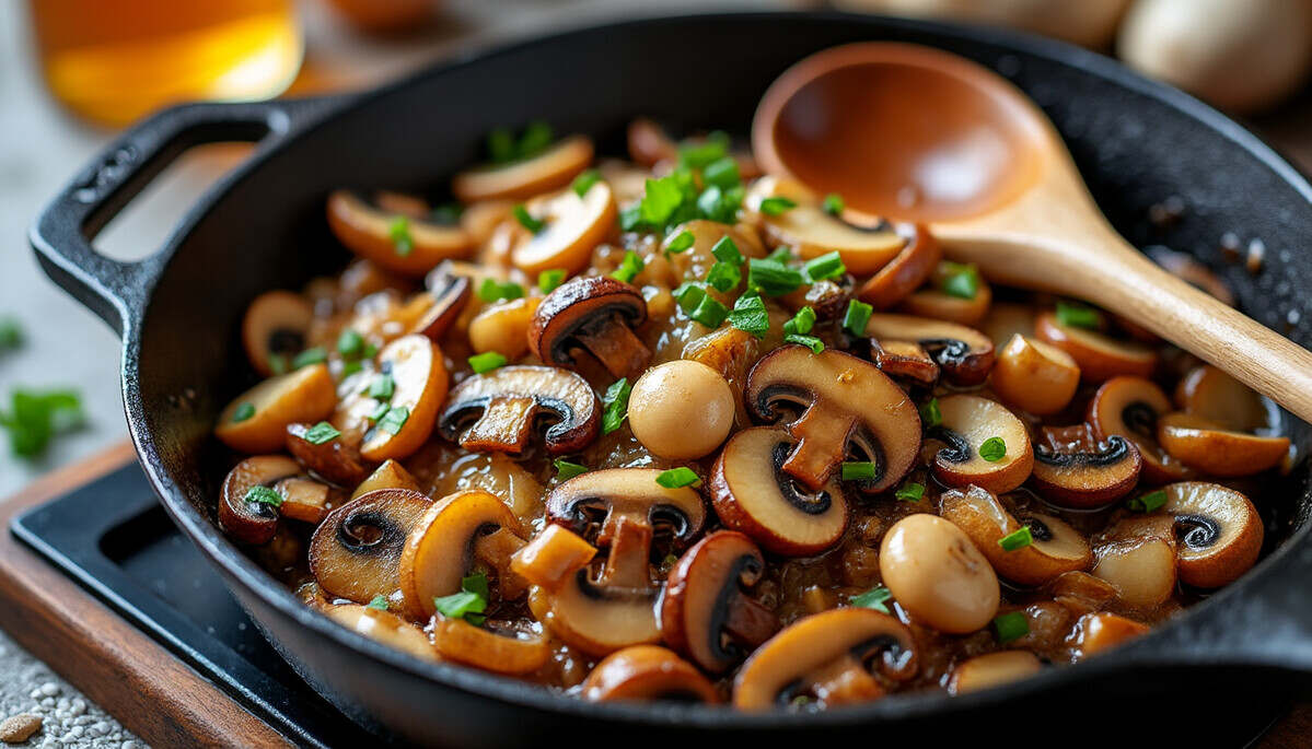 découvrez notre mélange savoureux de champignons et d'oignons sautés, une délicieuse alliance de saveurs qui rehaussera vos plats. idéal pour accompagner viandes, pâtes ou en garniture, ce mélange est parfait pour les amateurs de cuisine raffinée.