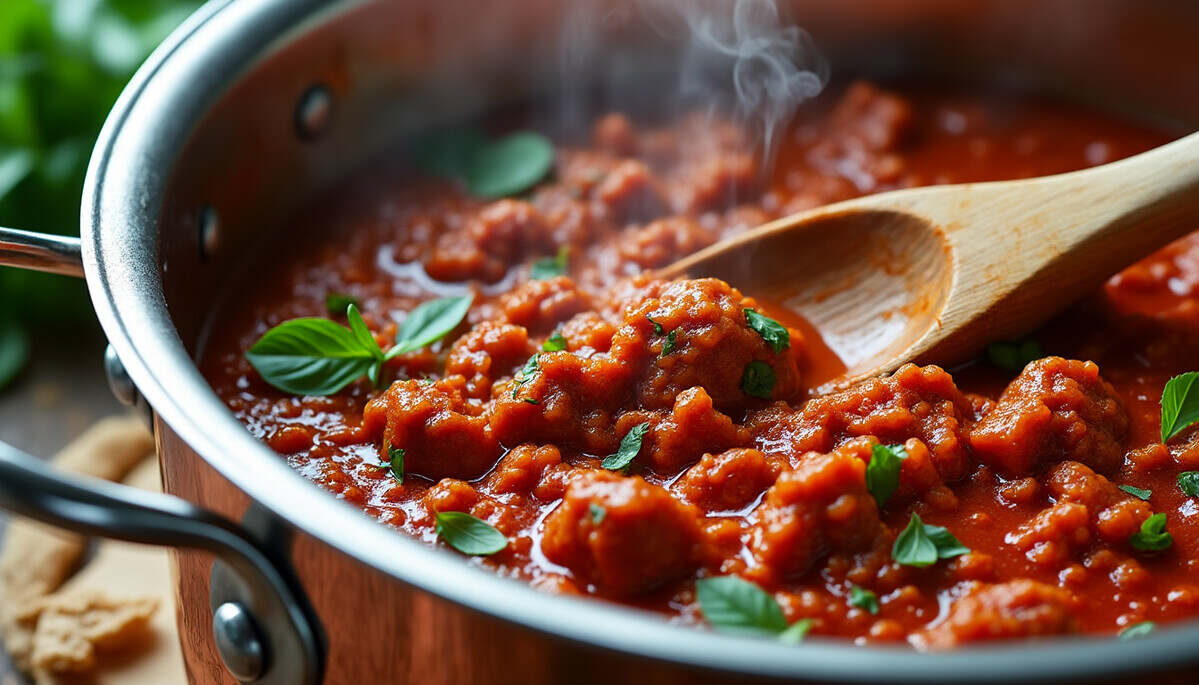 découvrez notre recette simple de sauce bolognaise à préparer chez vous. apprenez à concocter cette délicieuse sauce traditionnelle italienne avec des ingrédients frais et des étapes faciles, parfaite pour accompagner vos plats de pâtes.