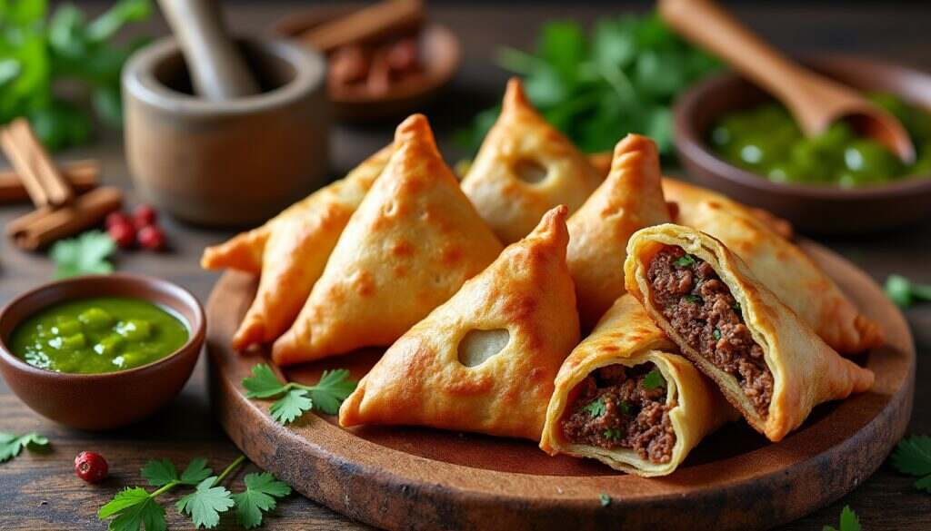 découvrez notre recette rapide et savoureuse de samoussas au bœuf ! en quelques étapes simples, préparez de délicieuses bouchées croustillantes qui enchanteront vos papilles. idéal pour un apéritif ou un repas express!