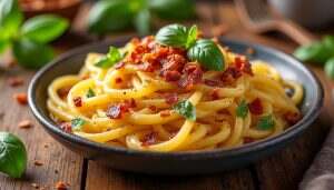 découvrez une recette irrésistible de spaghetti de courge crémeux, rehaussés de lardons savoureux pour un plat réconfortant et plein de saveurs. idéal pour les amateurs de cuisine gourmande, ce mélange crémeux ravira vos papilles tout en étant sain et léger.