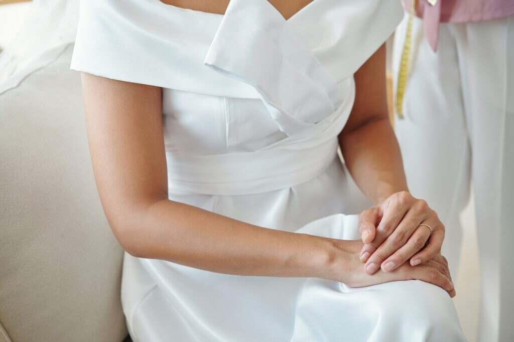Bride in White Dress