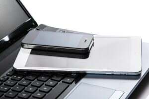 Laptop, tablet and smartphone