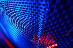 Modern interior of tech room in data center