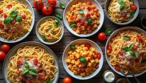 plongez dans notre sélection savoureuse des 40 meilleures recettes de pâtes, à la fois classiques et innovantes. que vous soyez amateur de plats traditionnels ou à la recherche de nouvelles inspirations, nous avons de quoi ravir vos papilles avec des recettes simples et délicieuses.