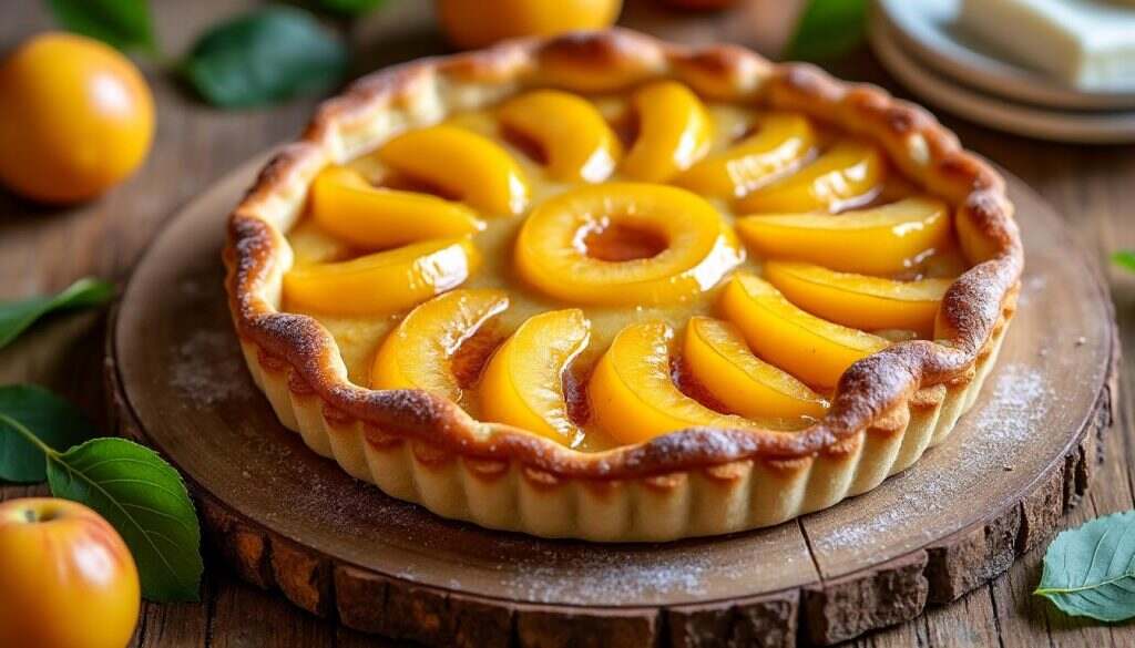 découvrez notre délicieuse tarte aux mirabelles, une pâtisserie estivale qui évoque la chaleur et les saveurs du soleil. savourez chaque bouchée de ce dessert fruité, alliant la douceur des mirabelles à une pâte croustillante, pour un véritable voyage gourmand au cœur de l'été.