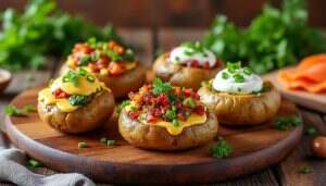 découvrez des recettes savoureuses et créatives de pommes de terre garnies qui raviront vos papilles. transformez ce légume classique en un plat délicieux et original, parfait pour toutes les occasions. laissez-vous tenter par des idées alléchantes pour épater vos convives !