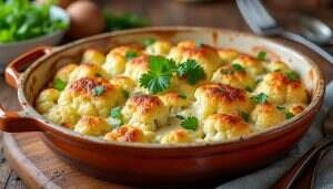 découvrez notre délicieuse recette de gratin de chou-fleur allégé, alliant santé et saveurs. idéal pour un repas équilibré, ce plat réconfortant est facile à préparer et plaira à toute la famille. profitez d'une cuisine gourmande sans culpabilité !
